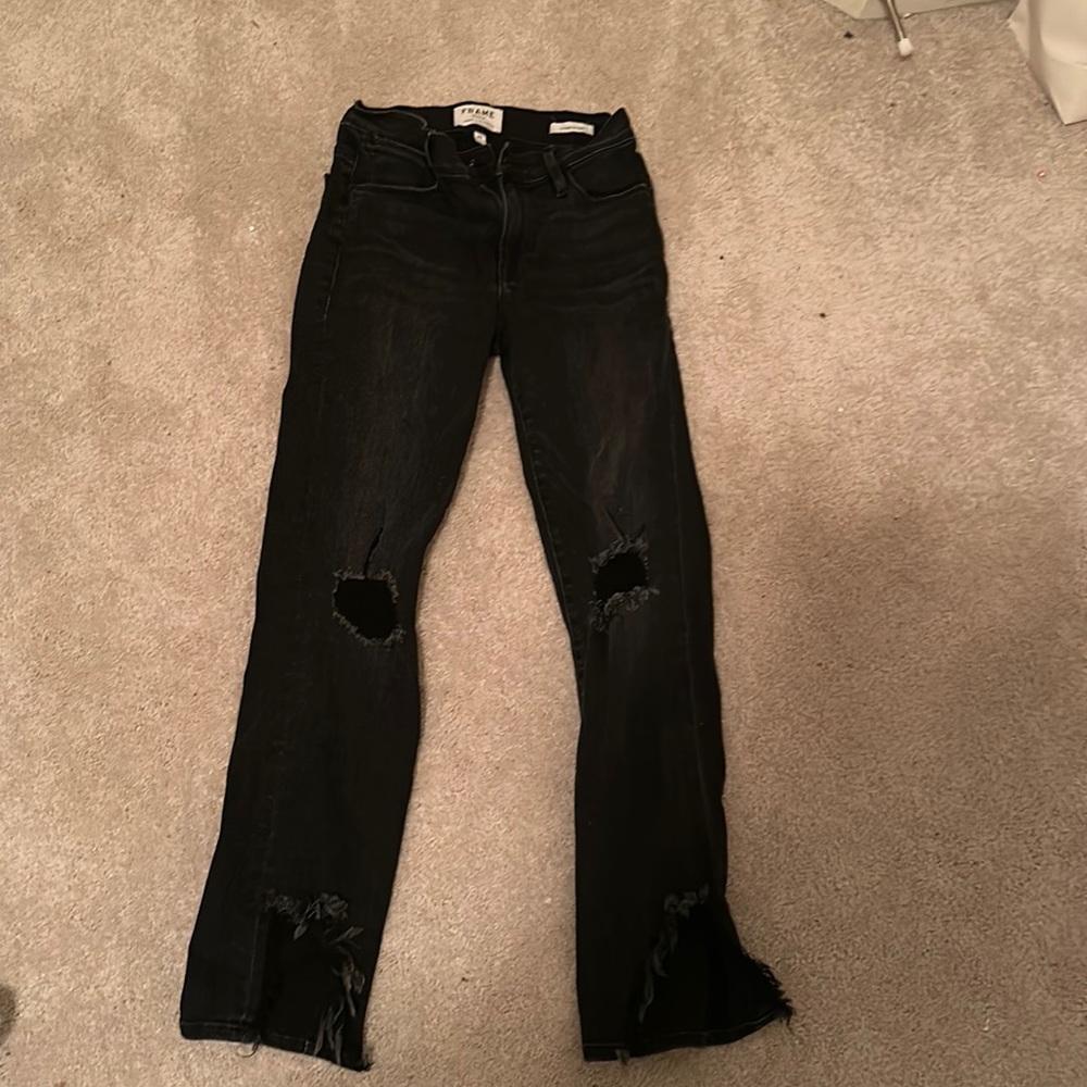 Frame denim London Los Angeles le high straight send hand